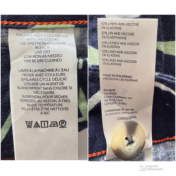 Anthropologie The Colette Floral Linen Blend Pants - Picture 5 of 16